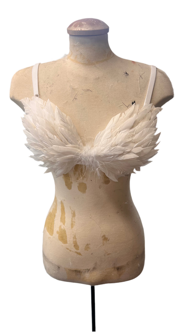 (Copy) white feather angel bra victorias secret inspired