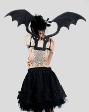 Real Leather Adjustable Bat Wings – Gothic Fantasy Cosplay