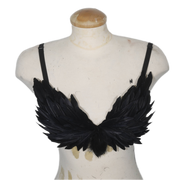 black feather bra victoria's secret