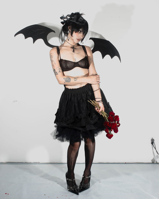 Real Leather Adjustable Bat Wings – Gothic Fantasy Cosplay