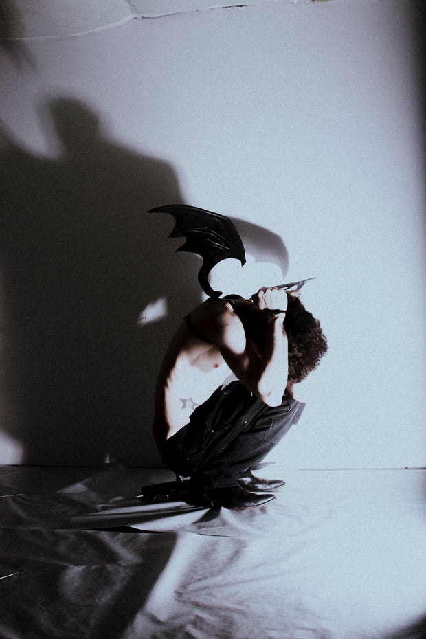 Real Leather Adjustable Bat Wings – Gothic Fantasy Cosplay