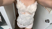 white feather angel bra victorias secret inspired