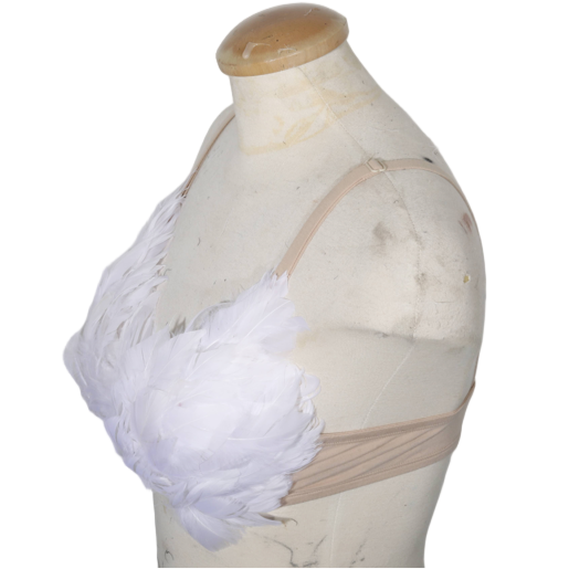 white feather angel bra victorias secret inspired