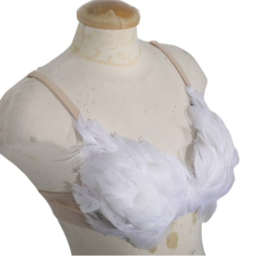 white feather angel bra victorias secret inspired