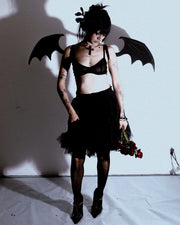 Real Leather Adjustable Bat Wings – Gothic Fantasy Cosplay