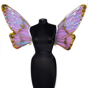 Yellow iridescent fairy wing