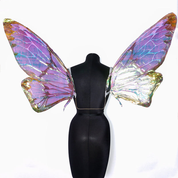 Yellow Hollographic Fairy Wing