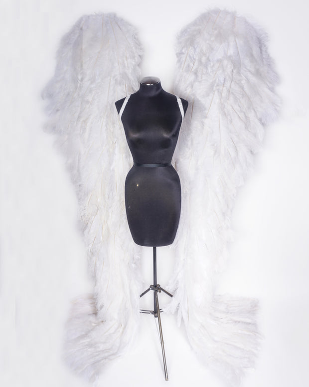 Handmade Custom Couture Ostrich Feather Angel Wings - Victoria's Secret Inspired