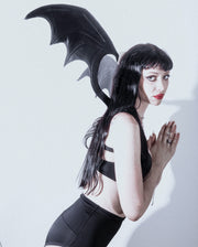 Real Leather Adjustable Bat Wings – Gothic Fantasy Cosplay