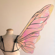 Pink/green Hollographic Fairy Wings 2