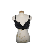 black feather bra victoria's secret