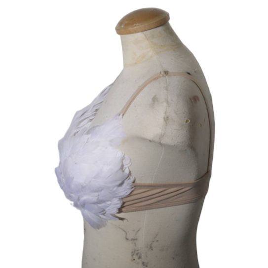 white feather angel bra victorias secret inspired