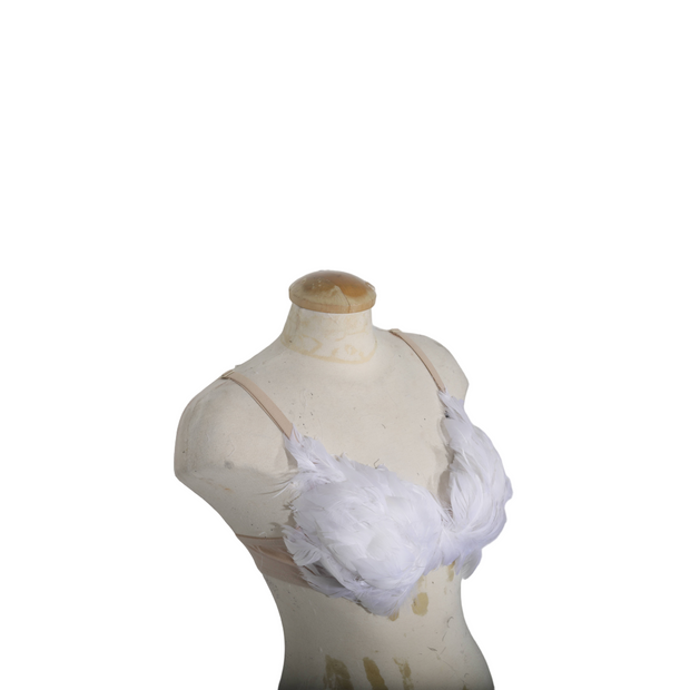 white feather angel bra victorias secret inspired