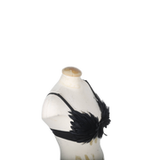 black feather bra victoria's secret