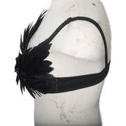 black feather bra victoria's secret