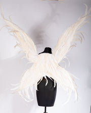 Large Celestial Handmade Custom Couture Rooster Feather Angel Wings - Victoria's Secret Inspired