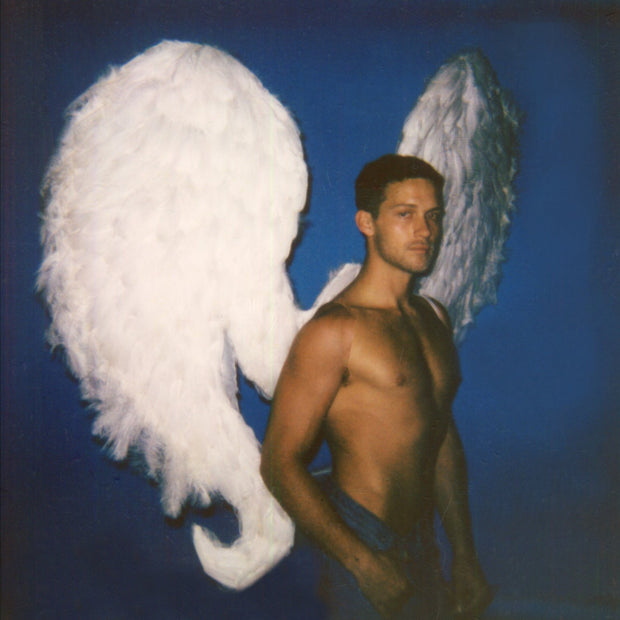 Handmade Custom Couture White Feather Ultra Deluxe Cupid Angel Wings - Victoria's Secret Inspired - as seen on Troye Sivan