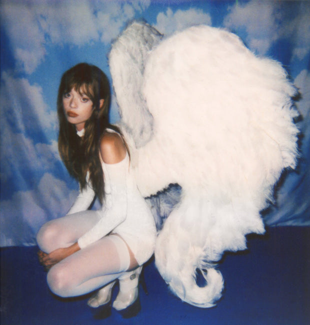 Handmade Custom Couture White Feather Ultra Deluxe Cupid Angel Wings - Victoria's Secret Inspired - as seen on Troye Sivan